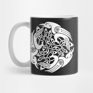 Celtic White Ravens Mug